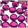 The Crafts Outlet 72pc Rhinestones Round 20mm - Flatback Orange