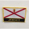 Jersey UK County Flags Badges Iron Sew on Embroidered Patch Small | Large (Large)