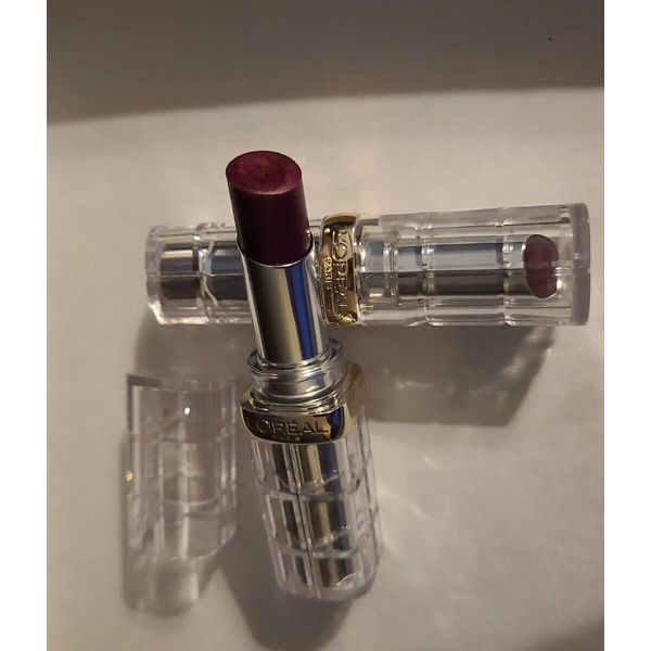 Pack of 2 L'Oreal Paris Colour Riche Shine Lipstick, Gleaming Plum # 928