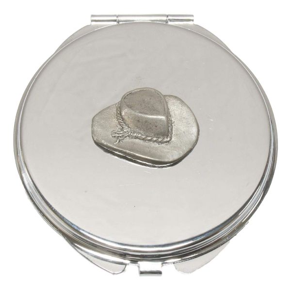 Cowboy Hat Compact Mirror Handbag Gift With Free Engraving 85