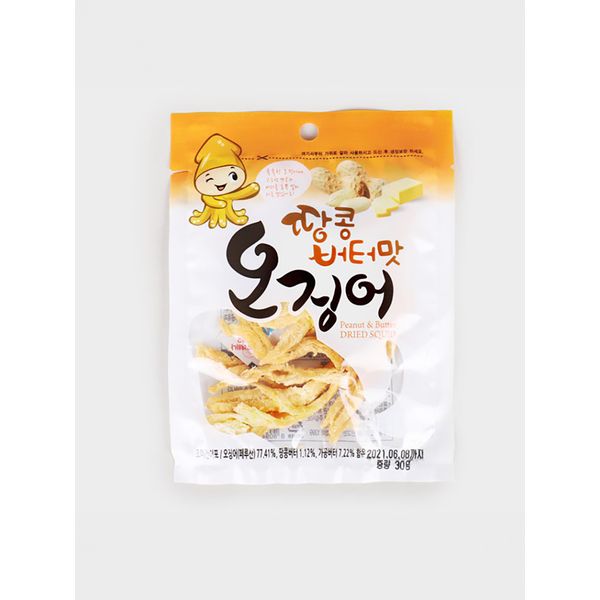 Cheonghae Peanut Butter Flavored Squid 30g