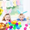 Kitimi 50PCS Large Colourful Fillable Plastic Surprise Easter Eggs, Large Assorted Colour Fillable Plastic Surprise Easter Eggs