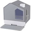 Anti-Splash Closed Cat Litter Box with Litter Scoop Front  Exit Door Ventilate