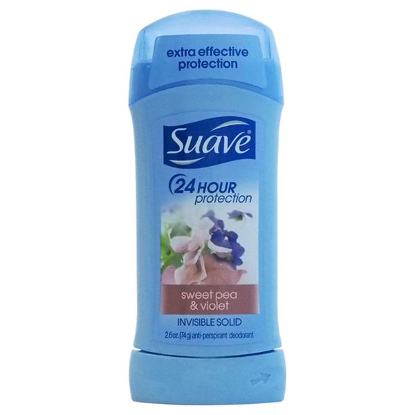 Suave Antiperspirant Deodorant, Sweet Pea and Violet 2.6 Ounce (Pack of 1)