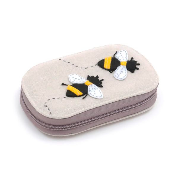 Hobby Gift Filled Sewing Kit - Zipped Travel Sewing Kit - 2.5 x 14 x 9cm - Appliqué Bee