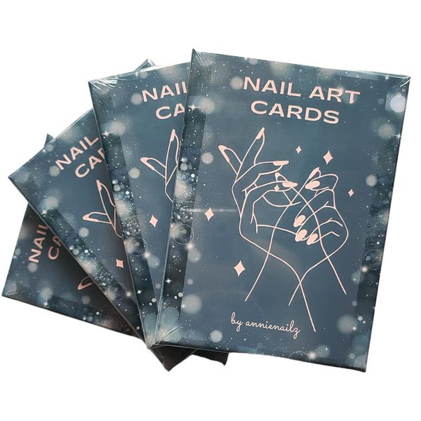 Nail Art Cards, Nail Design Tool, Inspirational Deck for Nail Artists, Nail Tech Gift, Nails Salon Tarot Card Game, Accessories for Nail Technician to Create Original Nail Set with Ease.