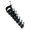 Kabelschellen Nagelschellen für Kabel 22mm, Schwarz 50 Stück