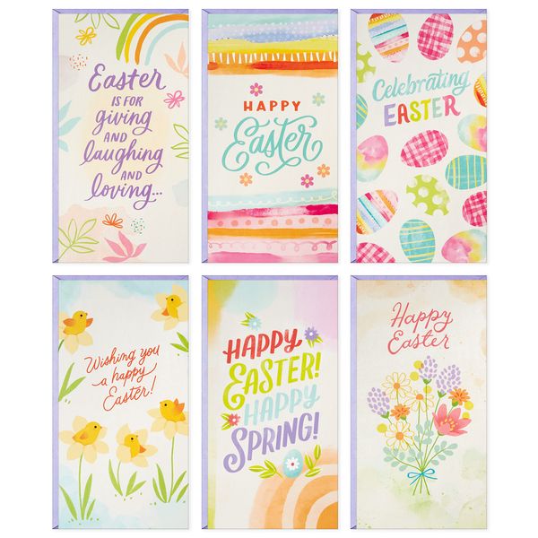 Hallmark Easter Gift Card Holder Assortment, Happy Easter (36 Money Holder Cards with Envelopes)