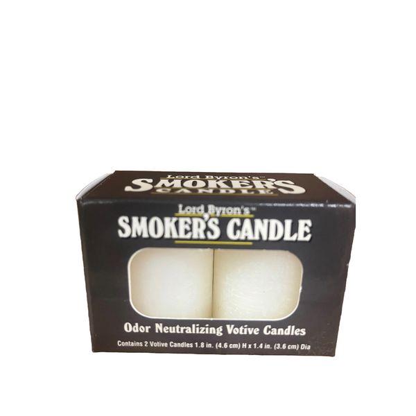 Lord Byron's Smokers Odor Neutralizing Votive Candle 2 Pack