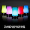 Portable Bedside Night Light Lamp with Color LED's & Rechargeable Battery