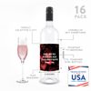 Andaz Press Galentines Day Decorations Funny Wine Labels, 16-Pack