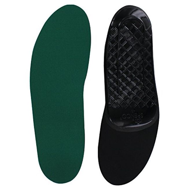 Spenco Rx Orthotic Arch Support Full Length Shoe Insoles, Men's 12-13.5, Green