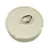 Sink Bath Plug Rubber White 50mm - 2" - 2 Inches by Thunderfix