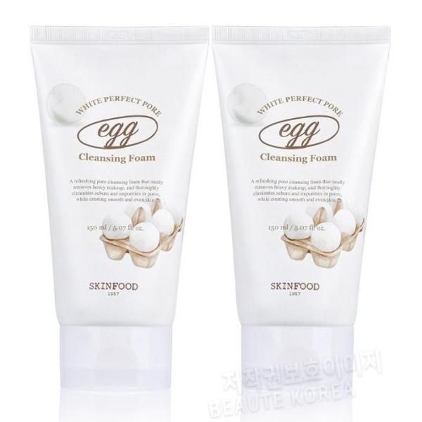 Skinfood Egg White Perfect Pore Cleansing Foam 150ml x 2