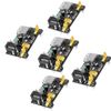 Hailege 5pcs 3.3V 5V Power Supply Module for Prototype Breadboard DC 6.5-12V or USB Power Supply Module