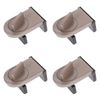 ENN LLC Window Lock Security Sliding Door Stopper (Set of 4)