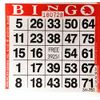 1 on Red Bingo Paper Cards - 500 Cards per Pack