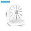 PATIKIL Dome Security Camera Mount 6.7 Inch, 2 Pack Universal Dome Right Angle Wall Mounting Bracket Junction Box Plastic, White