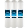 SpiroPure 20x4.5 Empty Refillable Filter Cartridges with Polyester Pads (Case of 3)