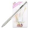 Professional Silver Under Nail Cleaner Safety Nail Carbide Bit Extra Fine Grit