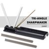 Spyderco Tri-Angle Sharpmaker with Safety Rods, Instructional DVD, Two Premium Alumina Ceramic Stone Sets for Blade Repair and Professional-Grade Finishing - 204MF