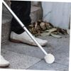 FRCOLOR Hook Walking Tip Cane Rolling Assistive Tip White Blind Cane Rolling Ball for Mobility