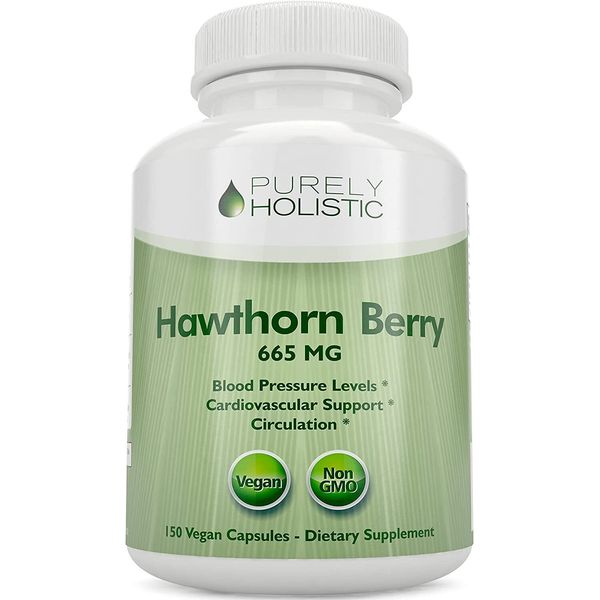 Hawthorn Berry Capsules 665mg, 150 Capsules 5 Month Supply, High Strength 4:1