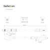 StarTech.com Patch Cable CAT6 (7.5 m, CAT6 Patch Cable, Snagless RJ45, 24 AWG Copper Wire, Ethernet Cable) Black