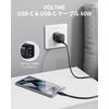VOLTME USB Type C Cable EDC USB C to USB C 60W Black 1.2M