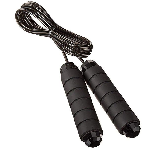 SUPLI Jump Rope, Wire Rope, Rope Length: 1.1 ft (2.8 m), Grip Diameter 1.2 inches (3 cm), Twist-Prevention, Adjustable Length, Includes Bearings, Anti-Slip, For Training, Fitness, Diet, Muscle