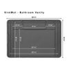 WeatherTech SinkMat - Spill-Proof Under Sink Mat for Bathroom Vanity - Black