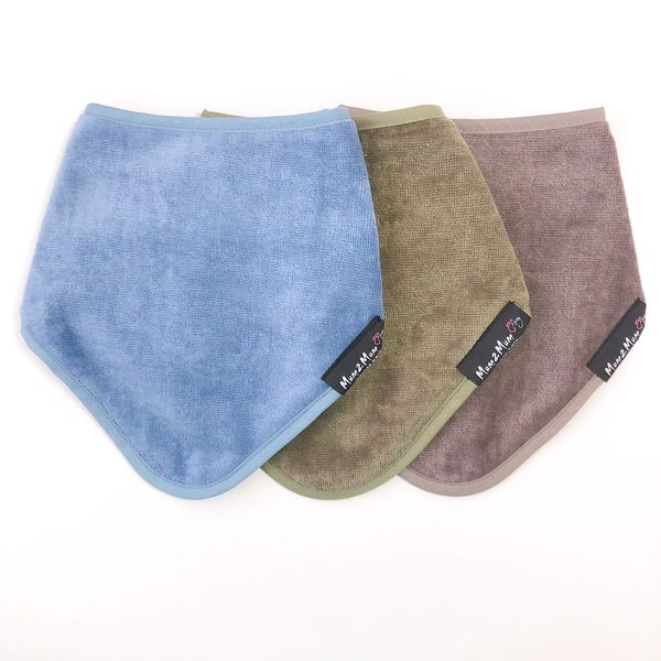 Mum 2 Mum Bandanabib 3-Piece Set Denim Olive Mushroom 3 Piece Set