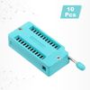 sourcing map 10Pcs Universal IC Test ZIF Socket 24 Pin 2.54mm Pitch DIP Integrate Socket for Microcontroller, Chip, Breadboard