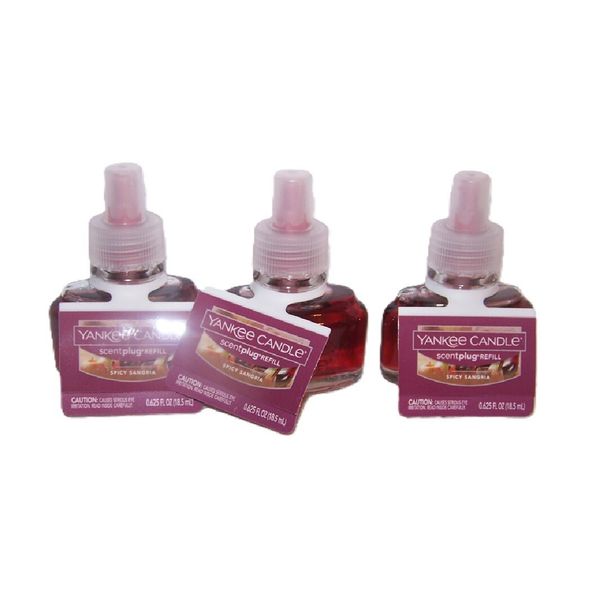 Yankee Candle Spicy Sangria ScentPlug Refill Bulb  3 Pack