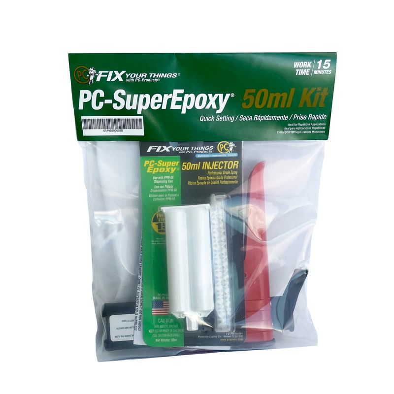 PC Products PC-Super Epoxy Adhesive Paste Kit, Two-Part with 50ml ...