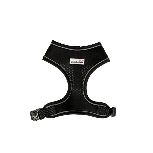 Doodlebone Airmesh Harness, Coal, 6-7