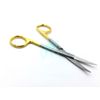 Gold Handle IRIS Micro Dissecting Scissors Curved 4.5"