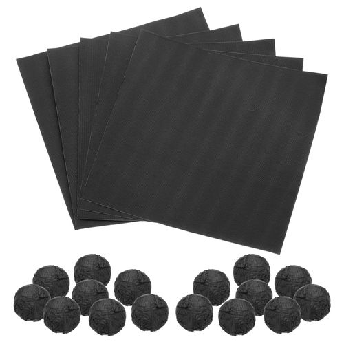 MECCANIXITY 100 Pcs Foil Candy Wrappers, 3" x 3" Black Chocolate Foil Wrappers Checkered Texture Square Aluminum Foil Wrapping Paper Sheet for DIY Candies Party Favors Decorations