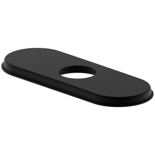 Derengge 4 Inch Bathroom Escutcheon Hole Cover, Faucet Deck Plate,1 Hole or 3 Hole Centerset Faucet Parts,RP-1063-MT,Matte Black Finished