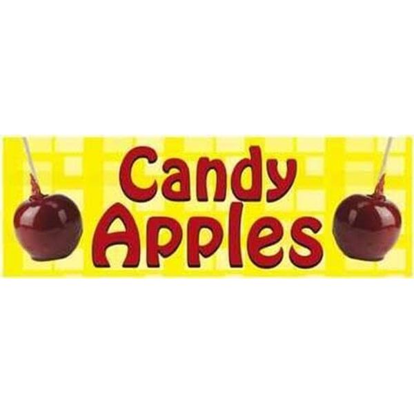 Candy Apples | Vinyl Banner w/ Grommets | 2’H x 6’W