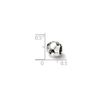 The Black Bow Sterling Silver Soccer Ball Bead Charm