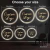 Custom 3D Acrylic Backlit Business Sign | Round LED Logo Storefront Wall Mounted