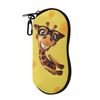 Belidome Funny Giraffe Glasses Case Bag with Portable Hook Durable Zipper Small