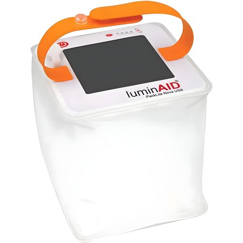 LuminAID Solar Camping Lantern - Inflatable LED Lamp Perfect for Camping, Hiking, Travel and More - Emergency Light for Power Outages, Hurricane, Survival Kits - As Seen on Shark Tank