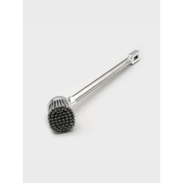 Chrome plated round cleaning brush