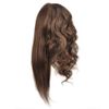 18" Training Head 100% Human Hair Mannequin Head Manikin Doll Head Hair Styling Head with Free Clamp