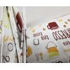 Peva Vinyl Kitchen Tablecloth, 60" Round, COFFEE THEME, BREAKFAST ITEMS, RS