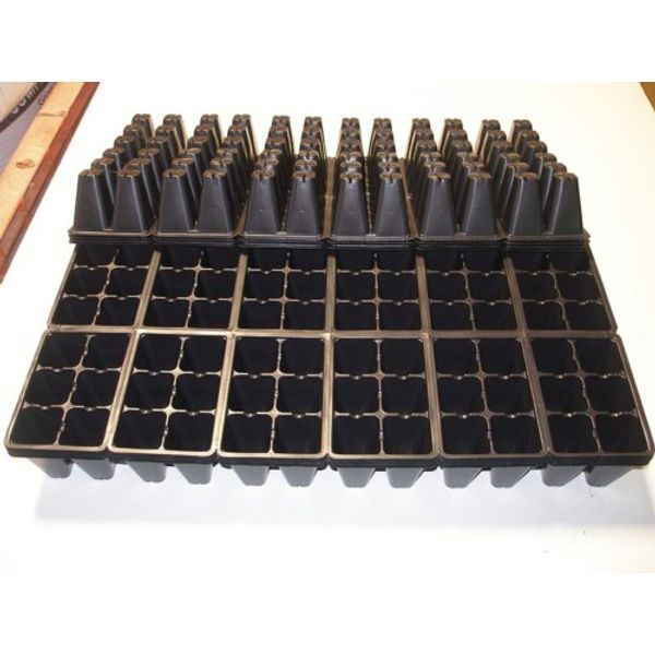 72-Cell Seed Starting Inserts - Gardening & Flower Growing - 1206 Inserts - 6 Pk