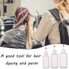 NAUZE 3 Pieces Applicator Bottle with Tip Squeeze Hair Oil Hair Color Applicator Plastic Hair Washing Bottle for Home Salon DIY(120ml)
