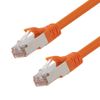 NavePoint Ethernet Patch Cable CAT6A, S/FTP, 26AWG, 3 Ft, 5 Pack, Orange